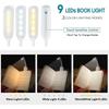 Led Reading Light, Rechargeable Reading Light Lamp In 3 Brightness Modes (cool White/warm Yellow), Gradual Dimming Reading Light For Book Black