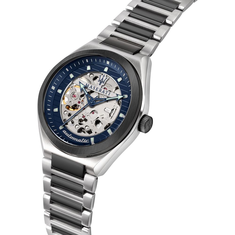 Maserati Triconic Blue Metal Men's Mechanical Automatic R8823139001