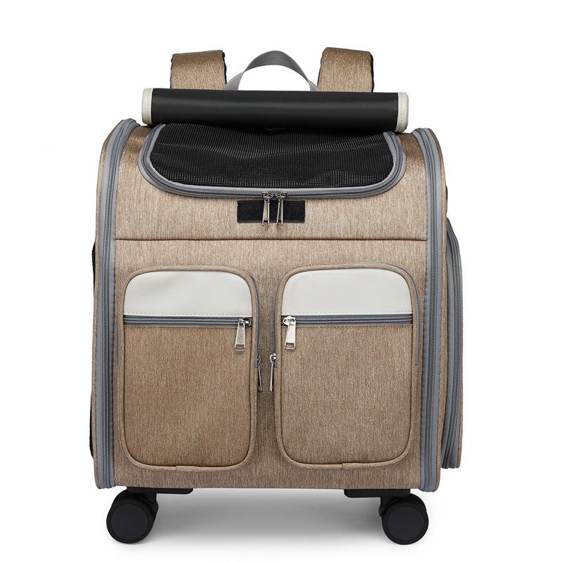 Foldable Breathable Pet Stroller & Backpack: Large Capacity, Portable for Cats