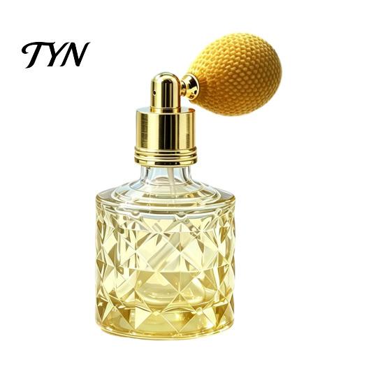 Empty Perfume Atomizer 10ML Vintage Air Bag Bottle, Portable Refillable Fragrance Leak Proof Spray Bottle Glass for Travel