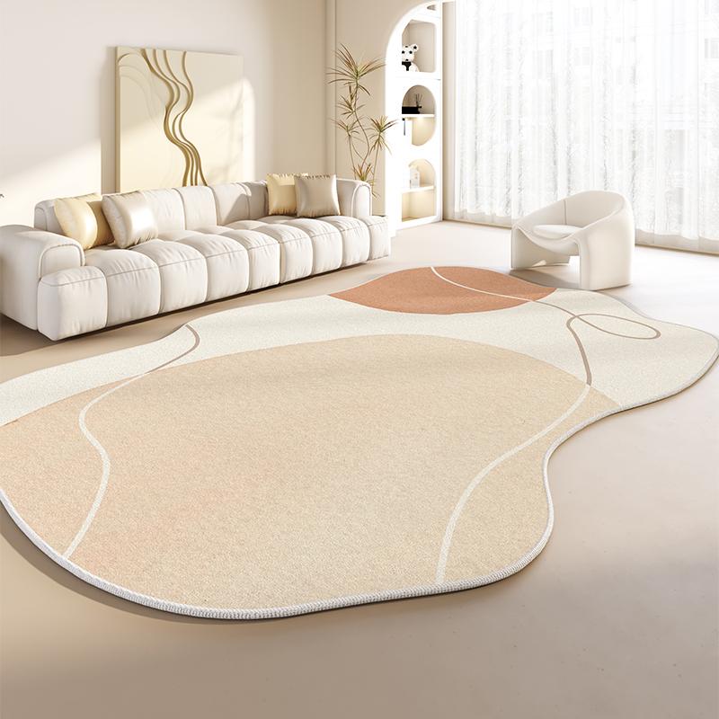 Irregular Shapes Living Room Decoration Plush Carpet Japanese Style Rugs for Bedroom Thick Anti-slip Floor Mat Home Washable Rug