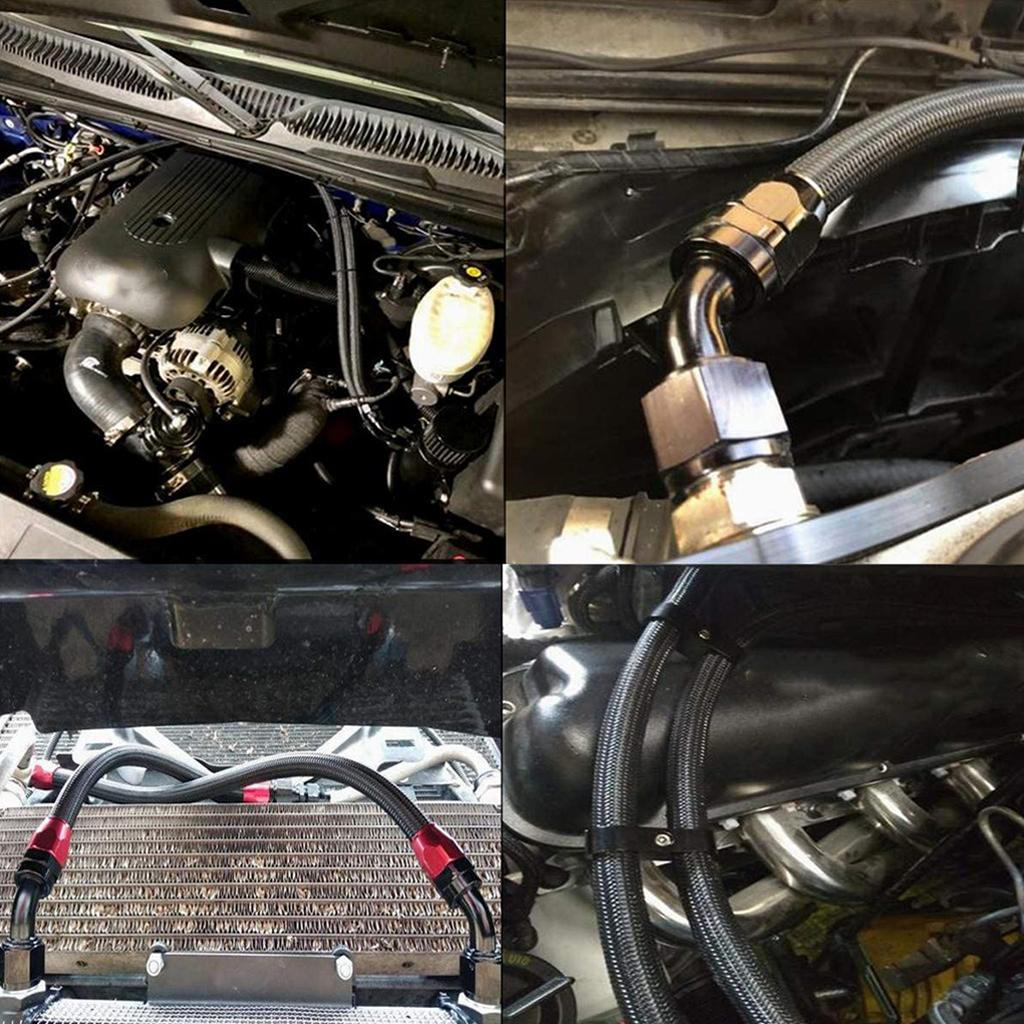 Automotive Braided Fuel Line Hose Replacement AN4,,AN8, High Pressure