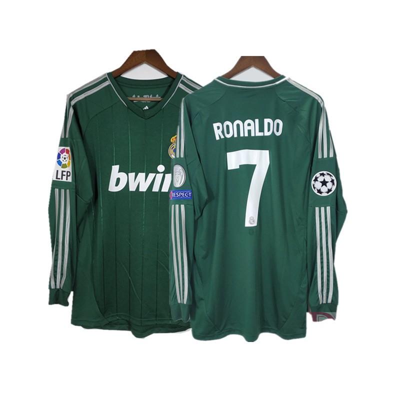 Vintage Long Sleeve Football Jersey Retro Soccer Shirt Men Women Sportswear