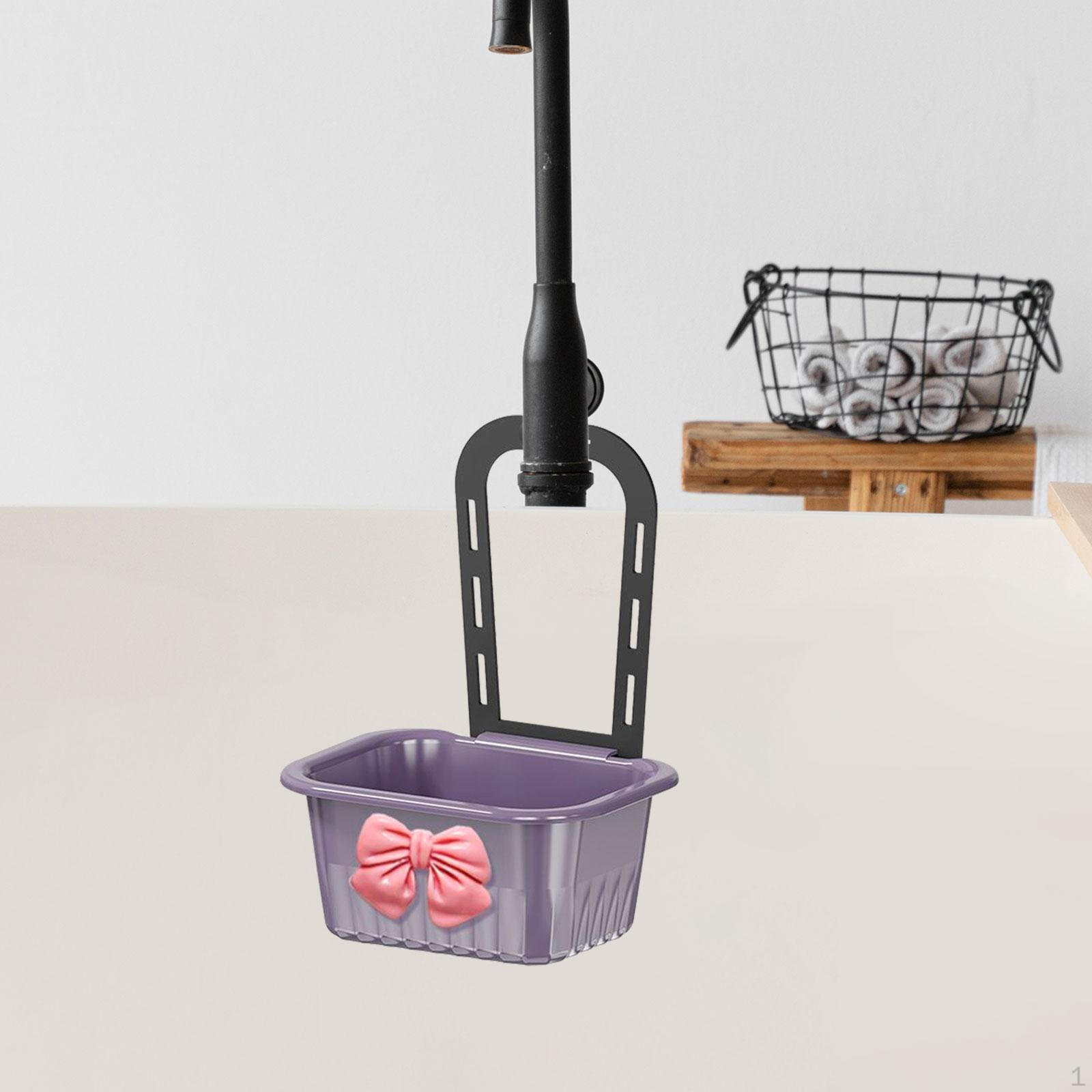 

Draining Basket, Storage Rack, Stylish Strainer for Hanging on A , Food Catcher, Organizer, фиолетовый
