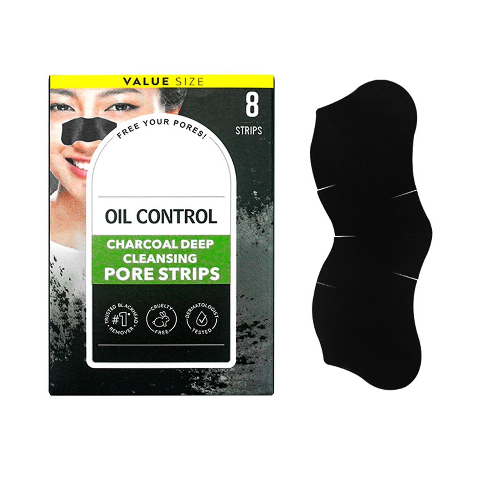 

Полоска для удаления черных точек Очищающая полоска для носа Может мгновенно Патч для носа Отрывная маска для лица Патч от черных точек на носу 8 штук 3 мл One Size белый