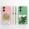 Cute Panda Covers For Oppo A79 5G Case For Oppo A2 5G Full Protection Funda For Oppo A 79 Housing Soft Liquid Silicone Back Capa