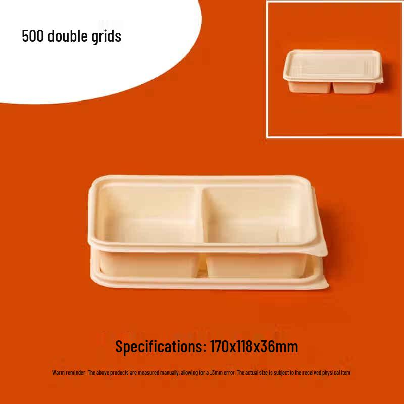 Eco-friendly Disposable Corn Starch Multi-compartment Meal Box