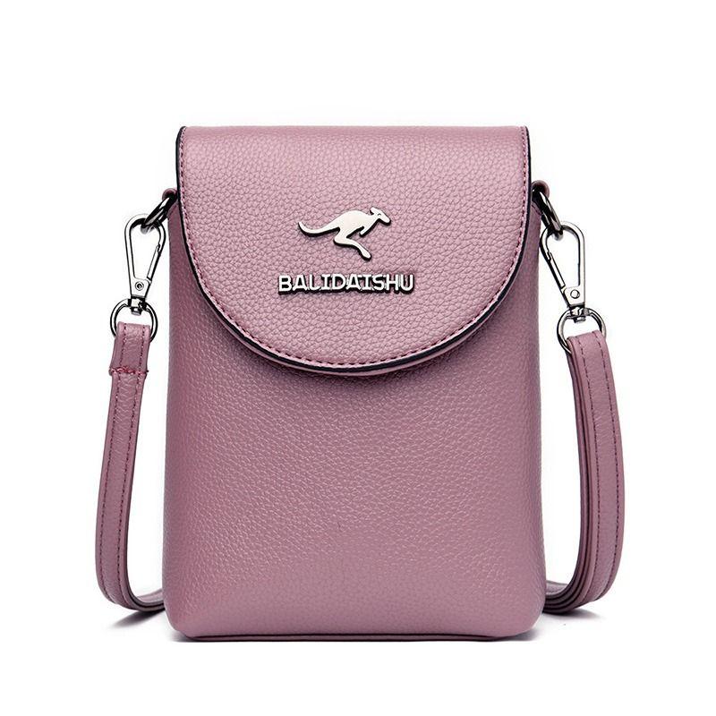 

Известный бренд Натуральная кожа Мини сумка-кроссбоди для телефона 2025 Весна/Лето Новое поступление Модная вертикальная монетница Маленькая сумка для женщин Purple