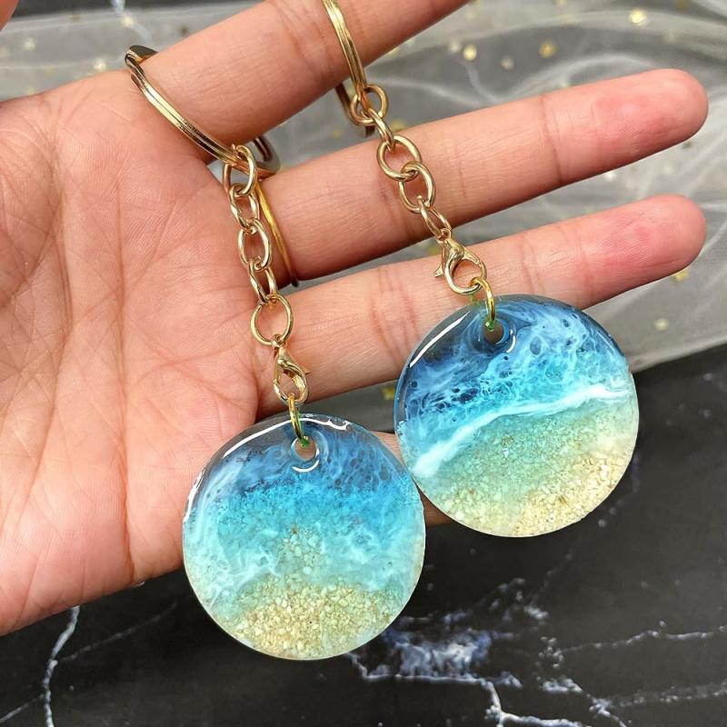12 Cavities Round Silicone Mould, Geometric Resin Jewellery Casting, DIY Pendant and Earrings Making, Keychain Handmade Moulds