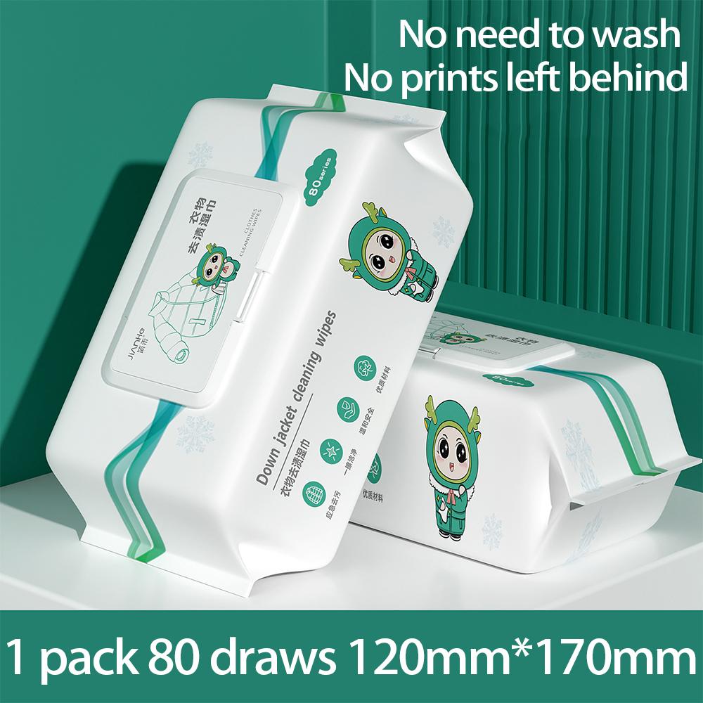 Disposable Down Jacket Cleaning Wipes - Portable, Degreasing, and Free of Wash