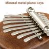 8 Keys Finger Piano Wood Finger Thumb Piano Musical Instrument Portable Wood Finger Piano for Kids Beginners