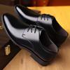 Zapatos de cuero para hombre de vestir de negocios zapatos casuales británicos talla grande zapatos de boda para jóvenes suela blanda