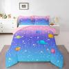 Erosebridal Police Car Comforter Sets Twin Size,Policeman Vehicle Bedding Set for Kids Boys Children,Red Blue Cop Lights Down Comforter Geom