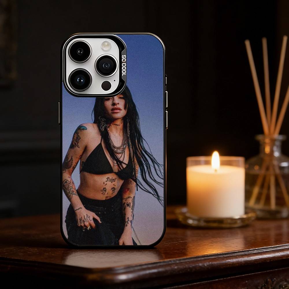 

Rapper C-Cazzu Singer Phone Case For iPhone 17,16,15,14,13,12,11,Pro Max,Plus Candy Silver Cover iPhone14Plus