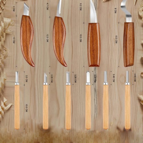 26-Piece Carving Knife Set, Wood Carving Kit for Beginners, DIY Tools, Storage Bag Included, Traditional Crafts, Woodworking Knives, Wood Carving with