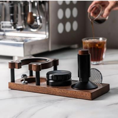 Base de madera para apisonador de café, soporte para apisonador de café expreso, alfombrilla antideslizante para mostradores, encimeras de tiendas, herramienta para barista de café
