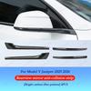 AITESLCAR For Tesla Model Y Lauch/Juniper 2025 2026 Bumper Rearview Mirror Anti-collision Strips Trim Anti-scratch Sticker Cover