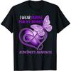 Dementia Alzheimer's Awareness I Wear Purple for My Mummy T-Shirt, Tank Top for Men, Women