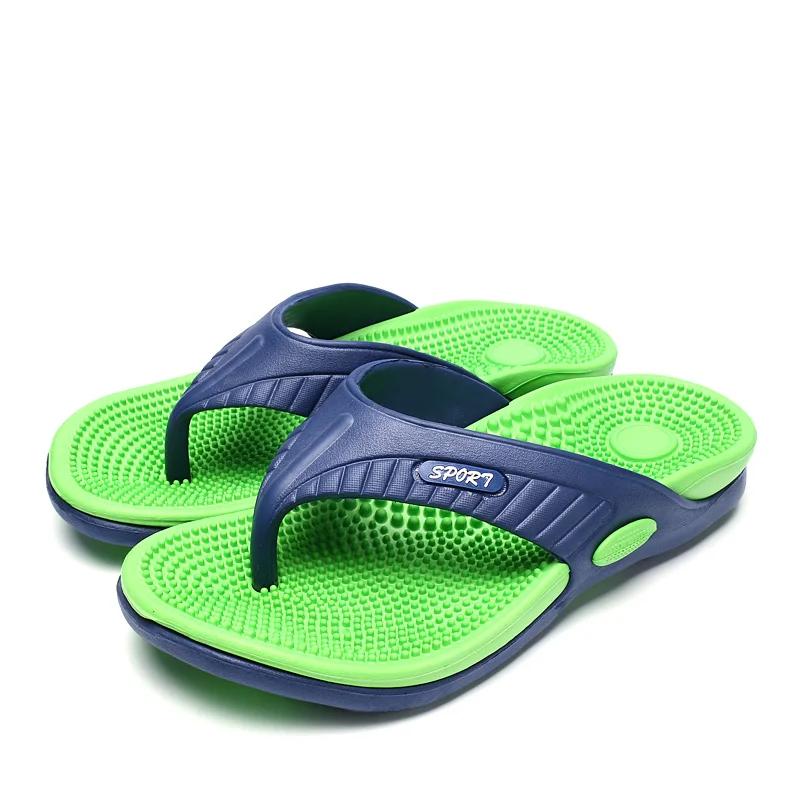 Fashion Men's Flip Flops Massage Granule Men Slippers Comfortable Beach Sandals Men Casual Shoes House Flip Flops Bathroom Shoes