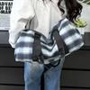 Women's fashion hand-held underarm bag plaid go out to play leisure travel bag short-distance outdoor picnic storage bag