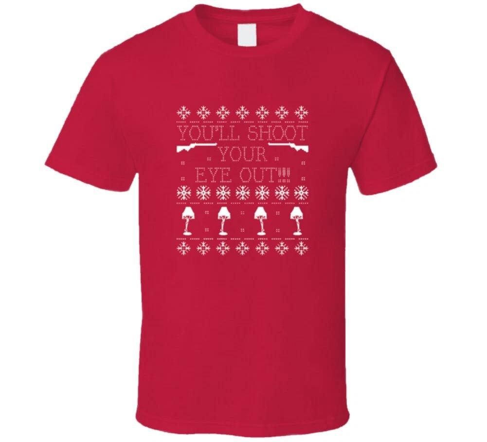 

You ll Shoot Your Eye Out Ugly Christmas Ssweater Christmas Story Bb Gun T Shirt L