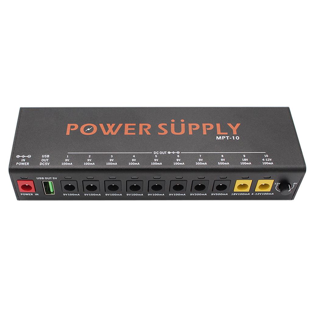 11-Kanal Gitarren-Pedal-Netzteil mit unabhängigem Kurzschlussschutz Pedalboard-Netzteil für Effektpedale