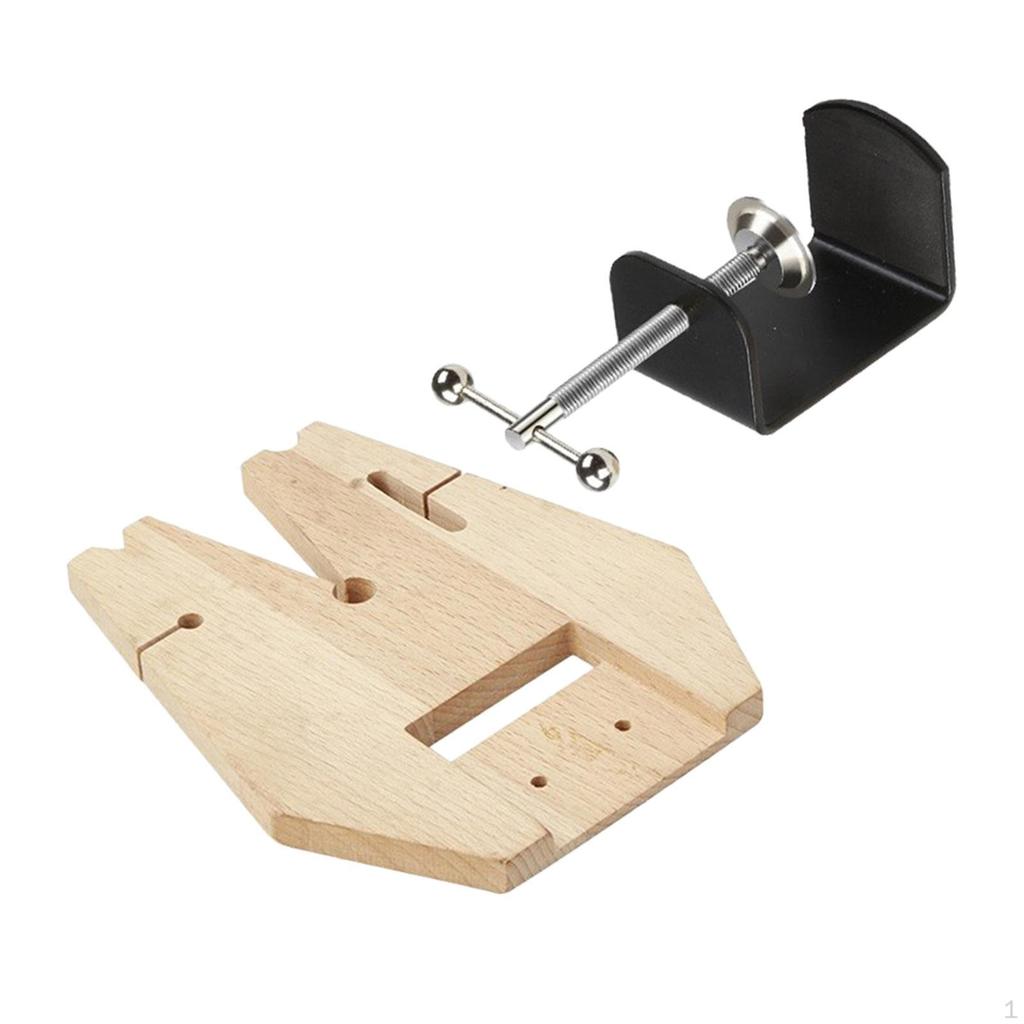 Bench Pin Clamp Jeweler Table Jewelers Adjustable V Groove Wooden Workbench for Jewelry