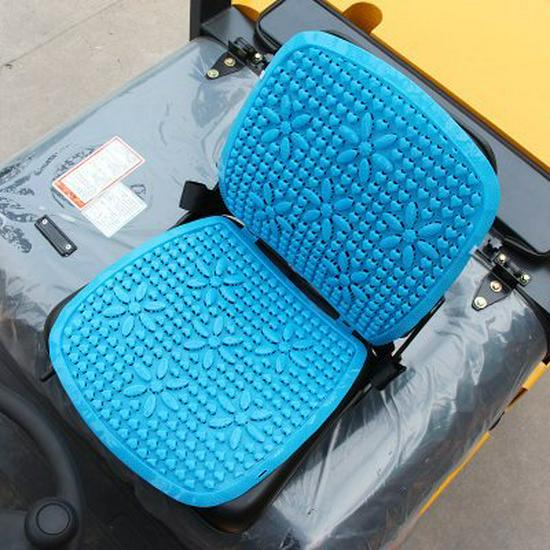 Breathable Summer Forklift Seat Cover for Heli, Longgong, Liugong - Cool Plastic Cushion