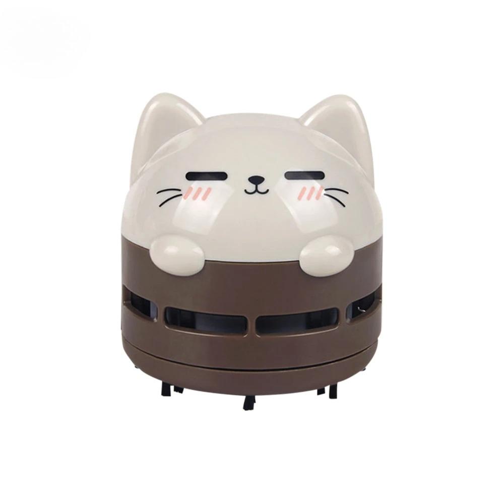 Mini Handstaubsauger für den Schreibtisch, tragbarer USB-wiederaufladbarer Reiniger, Cartoon-Form, Radiergummi, Schuppen, Konfetti, Reinigungsbürste