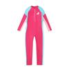 Kids Long Sleeve One-Piece Swimsuit Girls Boys Quick-Dry Swimwear Age 6-12 Neutral Design Comfort Fit