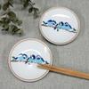 Waza no Kura Kutani Ware Lucky Small Plates with Yamasparrow Design (Set of 2) Ceramic Small Plates, Side Plates, Brand Name Japanese Tableware