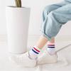 New Fresh Women Men Two Bars Socks Striped Sport Socks Korean Medium Tube Socks