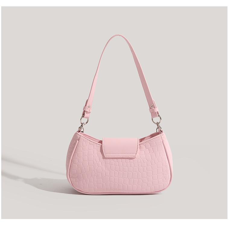 IELGY All-Match Texture Bag Sweet Cool Hot Girl Style One-Shoulder Underarm Bag All-Match Messenger Bag