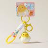 Cute Cartoon Wood-carved Style Realistic Little Bird Car Keychain Doll for Children's Schoolbag Hanger, Bag Decoration, Gift