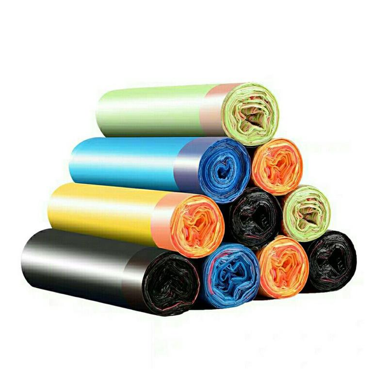Drawstring Garbage Bag Color Portable Automatic Closing Thickened Household Kitchen Disposable Garbage Bag