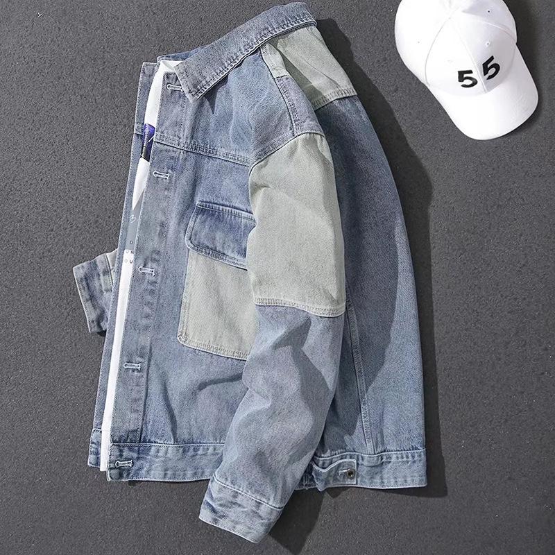 

Men s Vintage Jacket Denim Jacket Plus Size Washed Casual Jacket 4XL