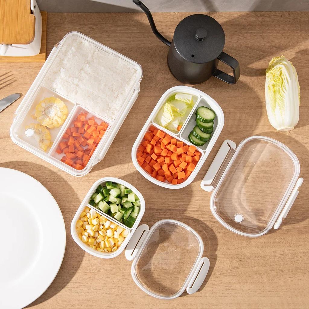 1 pz-Bento Box Lunch Box, Lunch Box portatile a prova di perdite di grande capacità, Bento Box sicuro per microonde per lavoro scuola campeggio