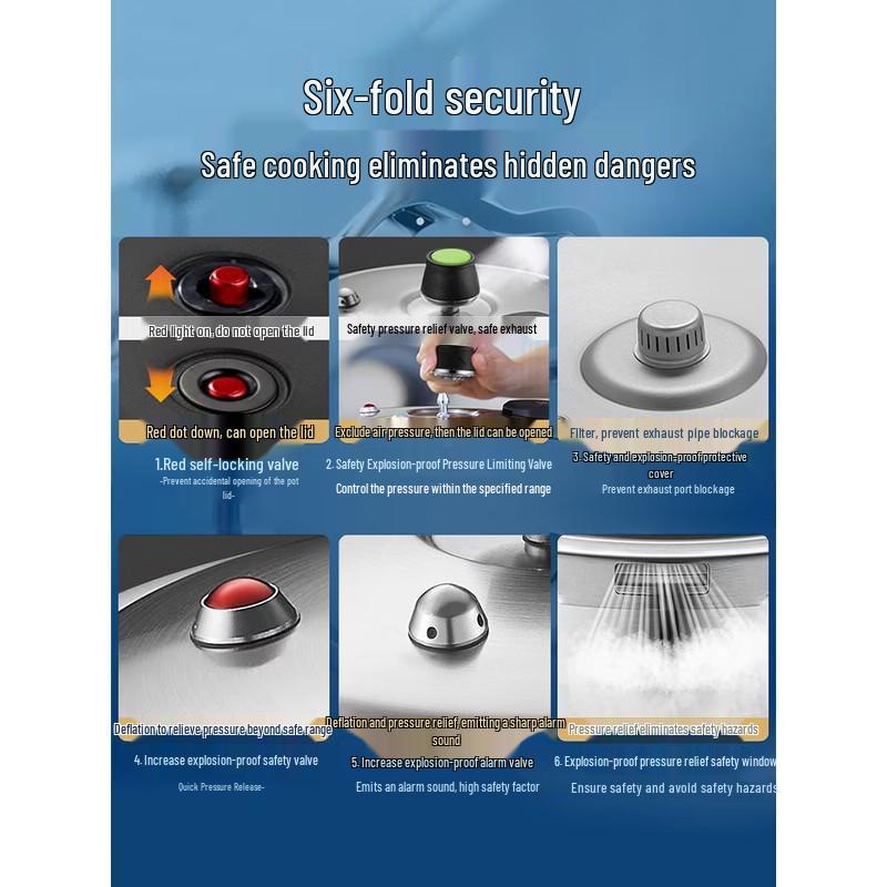 ASD 4.0L Stainless Steel Pressure Cooker