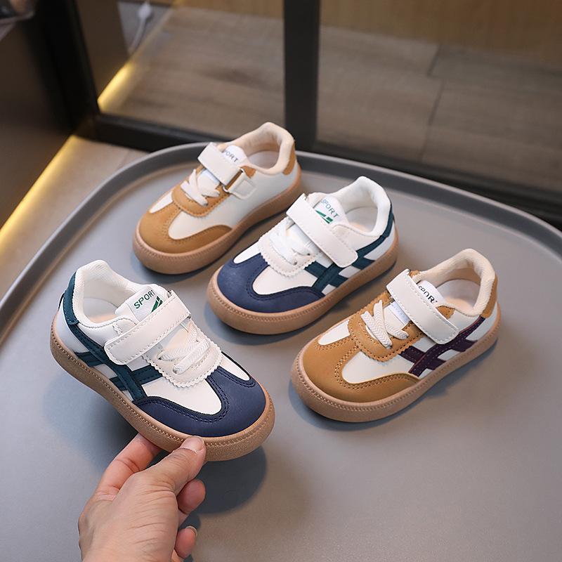 New Spring and Autumn Solid Soft Bottom College Style Sports Casual Sneakers for Boys and Girls