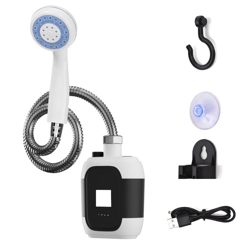 Waterproof Camping Electric Shower Head Handheld Shower Pump  for Backpacking Bathing Car Washing