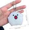 Soft Cute Walla Walla Plush Keychain New Cute Kawaii Ghost Doll Charm Creative White Round Accessory Pendant Bag Pendant Gifts