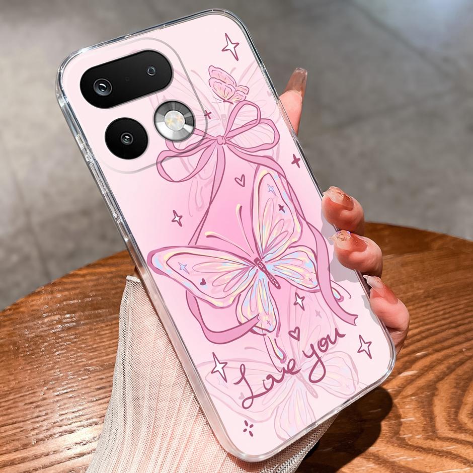 Cases For OPPO Realme 16 Pro 16 Pro Plus Yellow Duck Girl Antifouling Trendy Transparent Housing For Realme 16Pro 16 Pro+ Fundas
