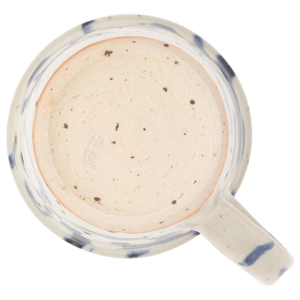 Marui Seito Shigaraki Ware Hechimon Mug, 320ml Capacity, Gosumaru Blue, 3-4462