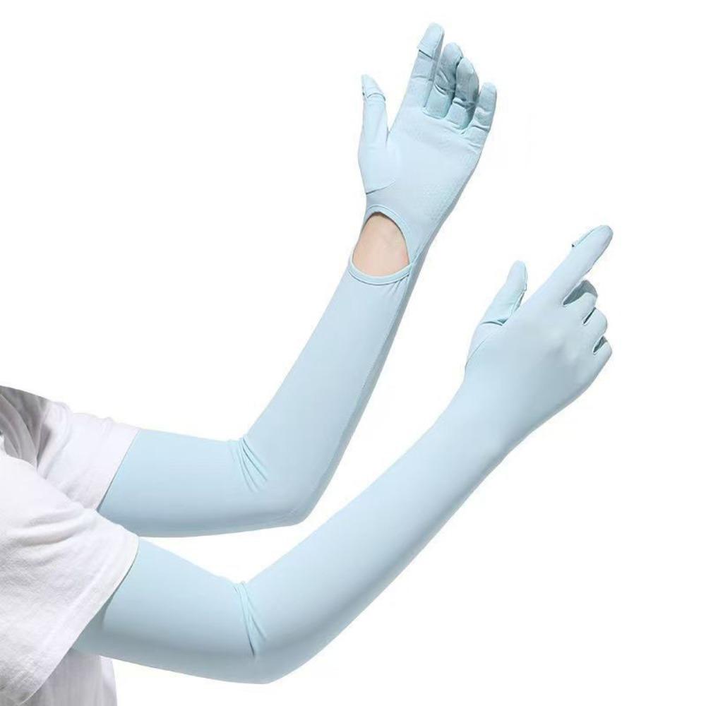 Ice Silk Summer Gloves Anti UV Shield UV Resistant Gloves Sun Protection Gloves  Summer Outdoor