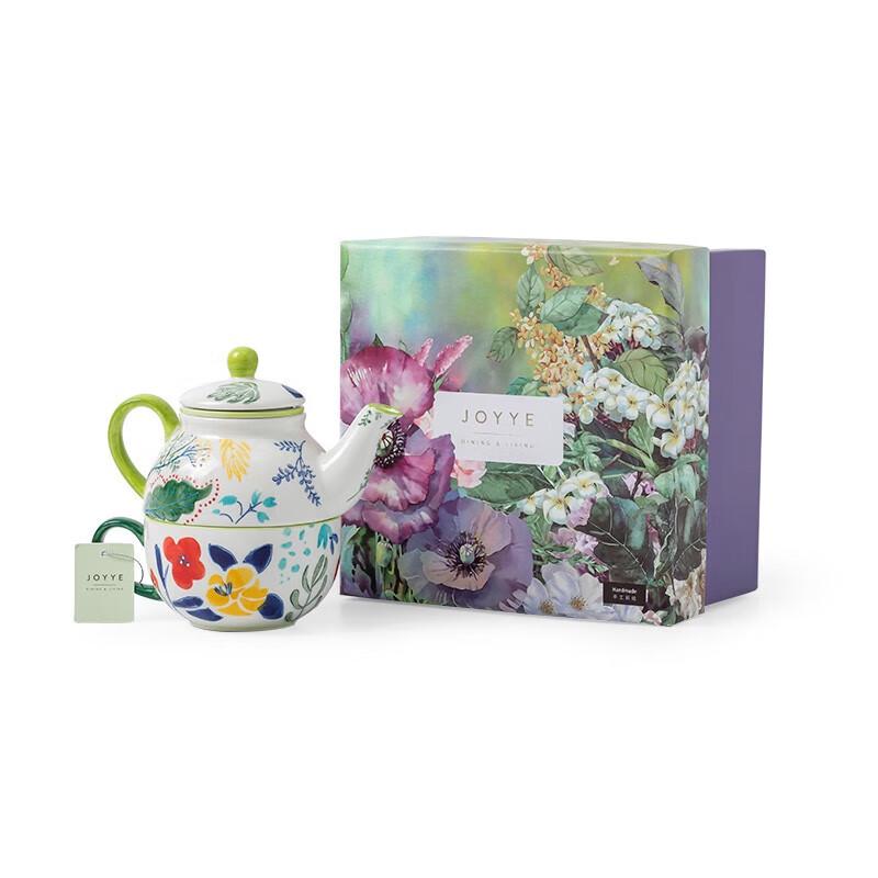 JOYYE Painted Ceramic Travel Tea Set