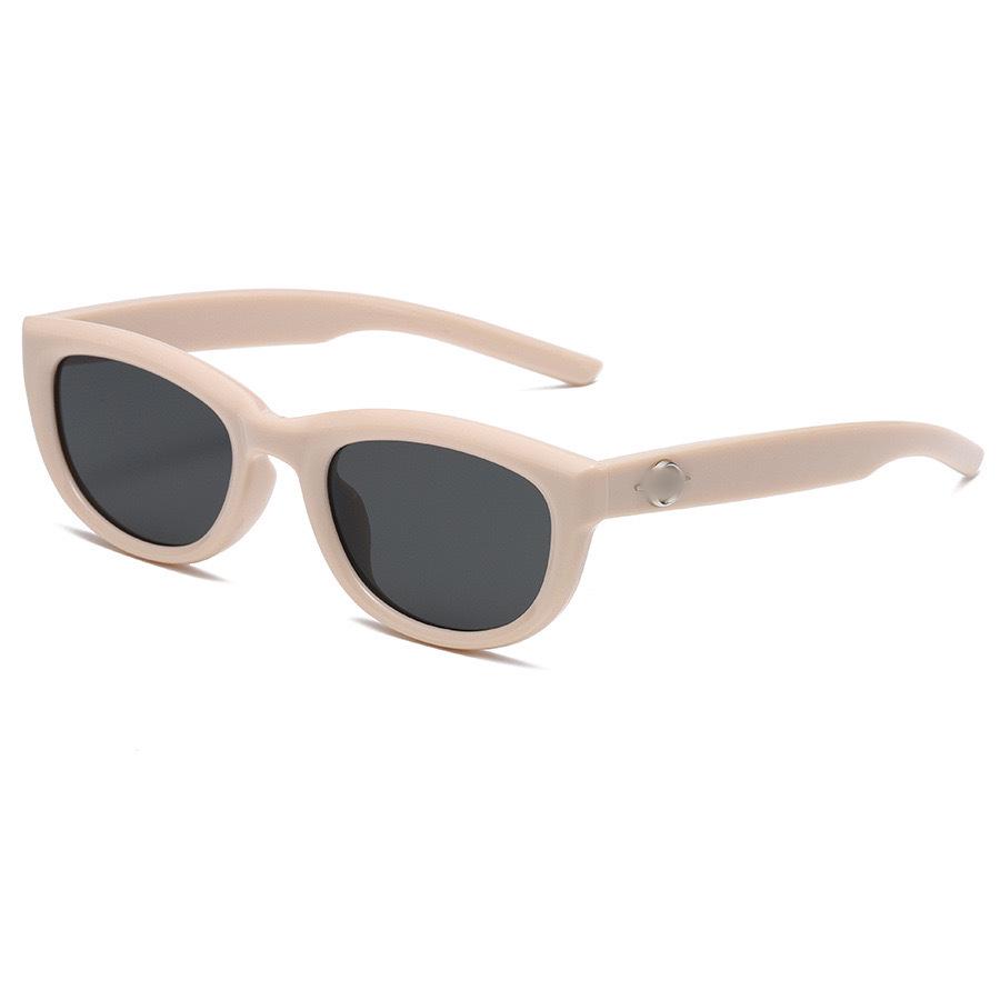 High-End Retro Oval Sunglasses for Women & Men - Trendy Anti-UV Shield with Small Frame