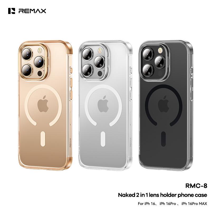 Remax Bare Lens Stand 2-in-1 Anti-Drop Case for iPhone 16/17