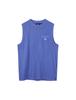 Enbiei One-Point Logo Pigment Sleeveless Blue