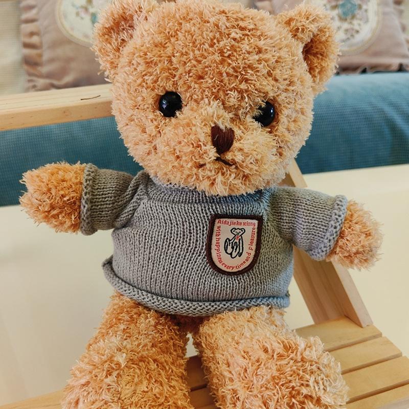 Plush Toy Teddy Bear Doll Plush Toy Doll Gift Animal Bear Doll Gift Throw Pillow