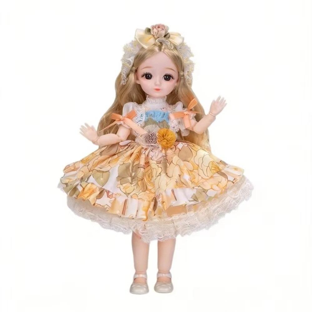Cute Face BJD Doll Movable Joints Dress Up Doll Fashion Doll Princess Doll Birthday Gift